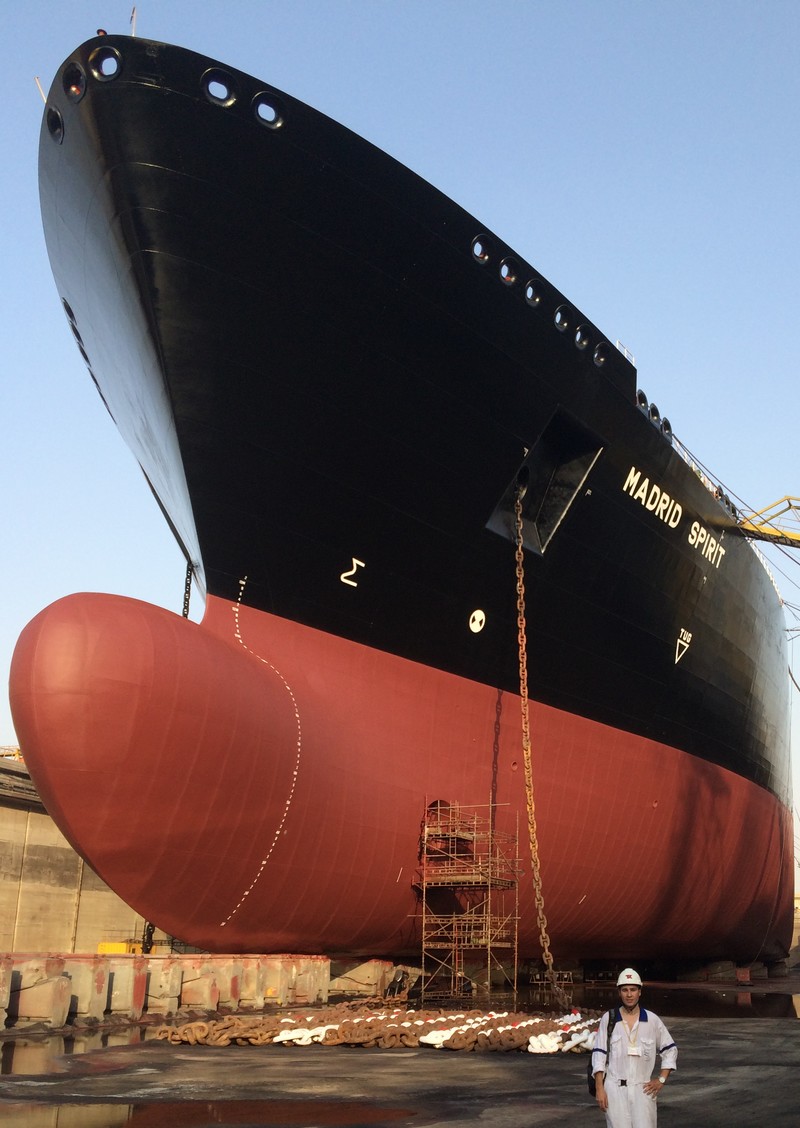 Navire en r&eacute;paration